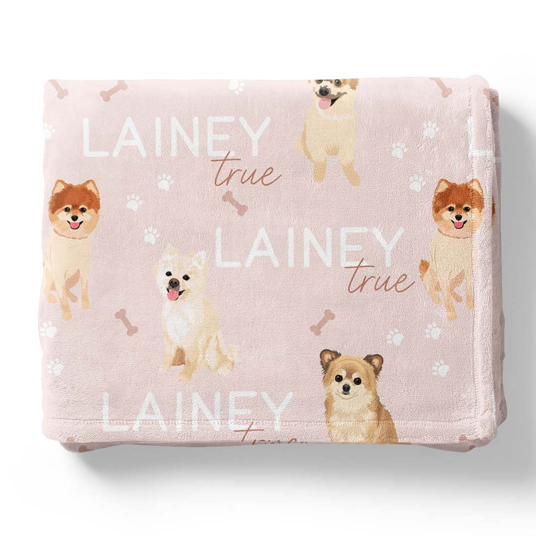 Personalized Kids Blanket | Pomeranian