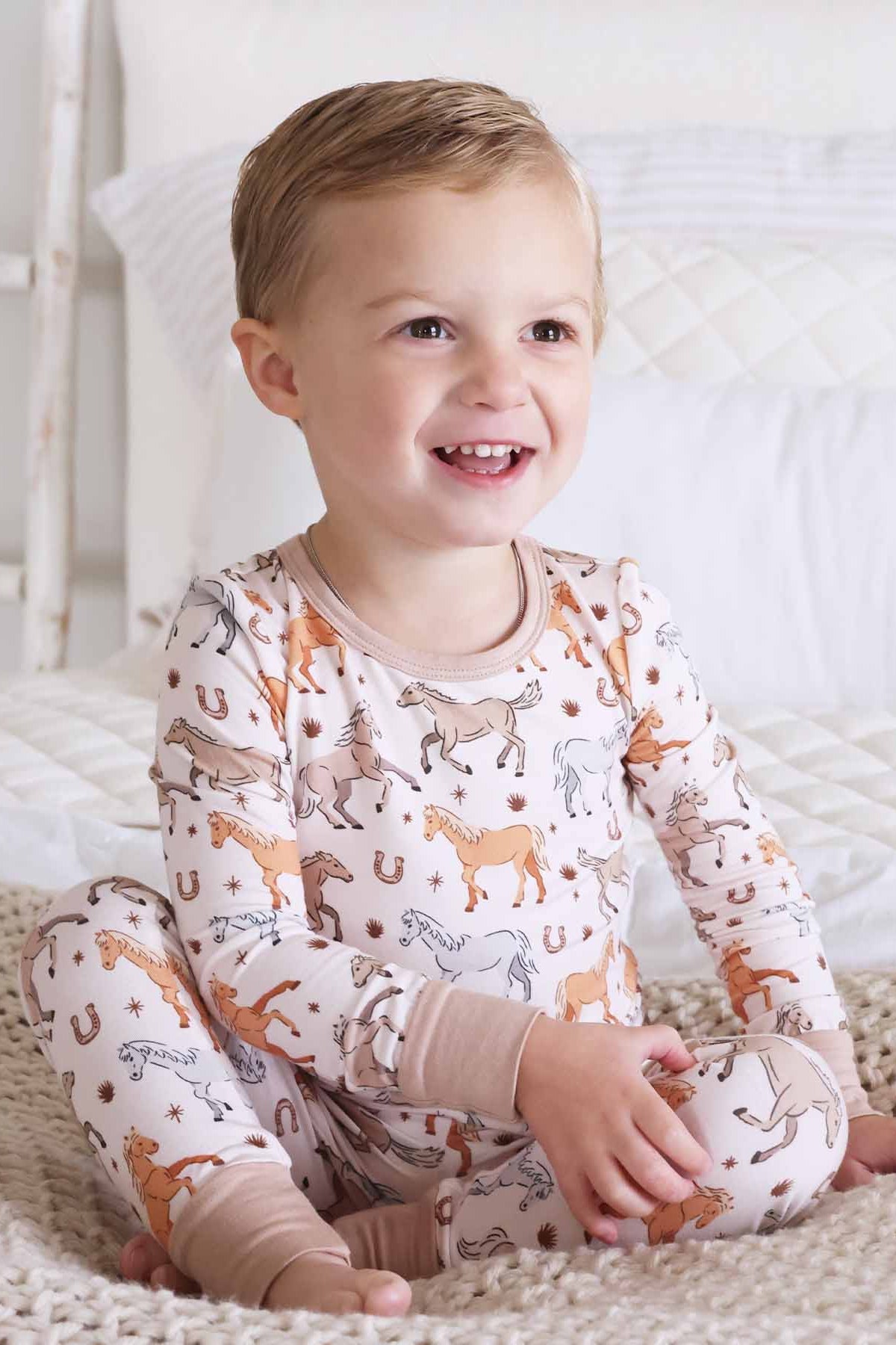 P's Ponies Two Piece Pajama Set