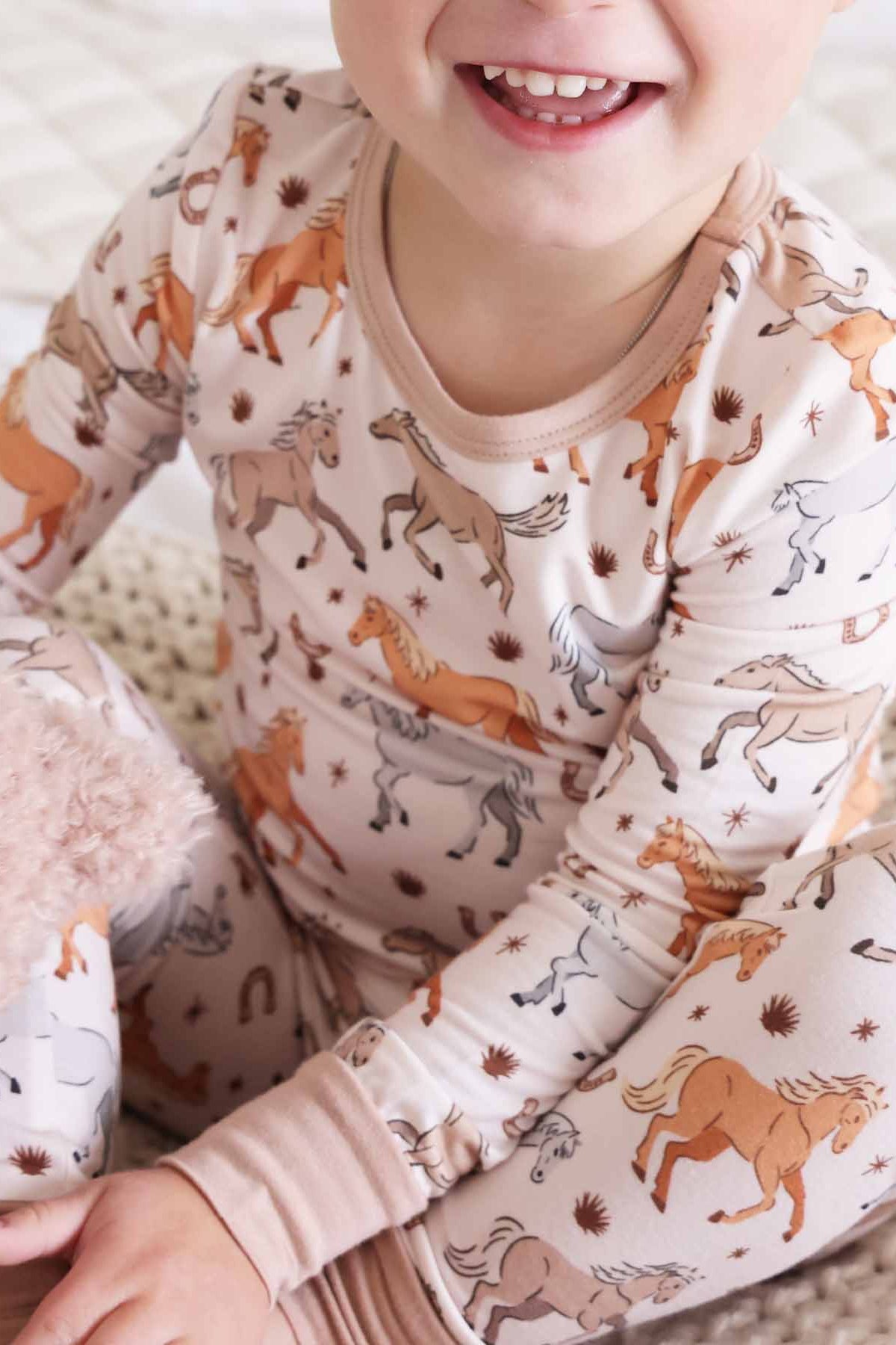 P's Ponies Two Piece Pajama Set