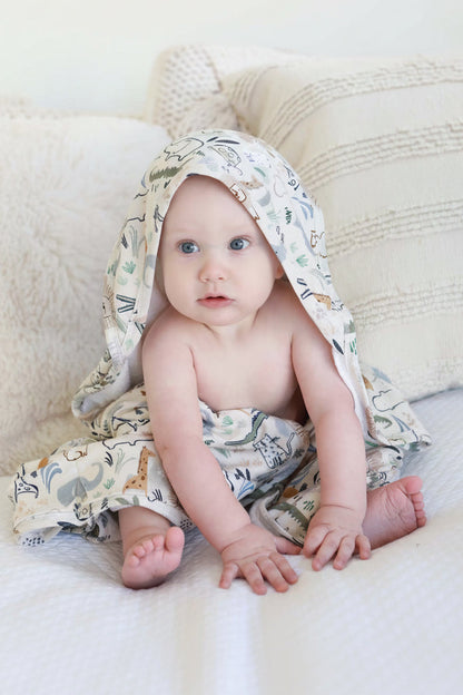 Embroidered Bamboo Hooded Towel | Into The Wild