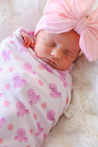 Bamboo Waffle Oversized Swaddle Blanket | Sea Snuggles