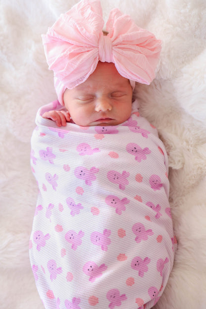 Bamboo Waffle Oversized Swaddle Blanket | Sea Snuggles