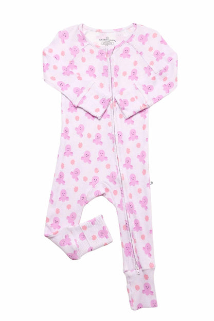 Bamboo Waffle Convertible Zip Romper | Sea Snuggles
