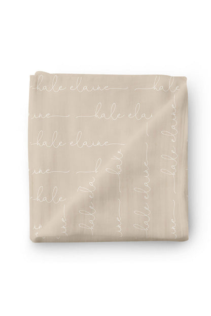Personalized Baby Name Swaddle Blanket