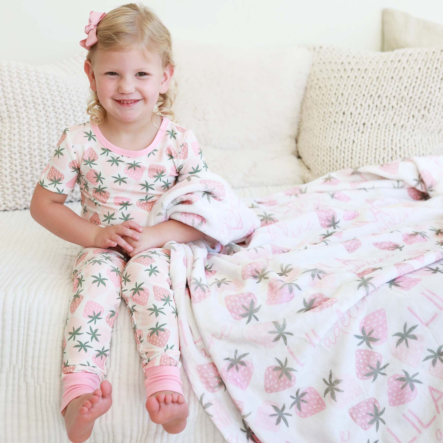 Berry Happy Personalized Kids Blanket