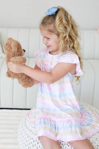 Girls' Flutter Sleeve Nightgown | Sweet Sleep