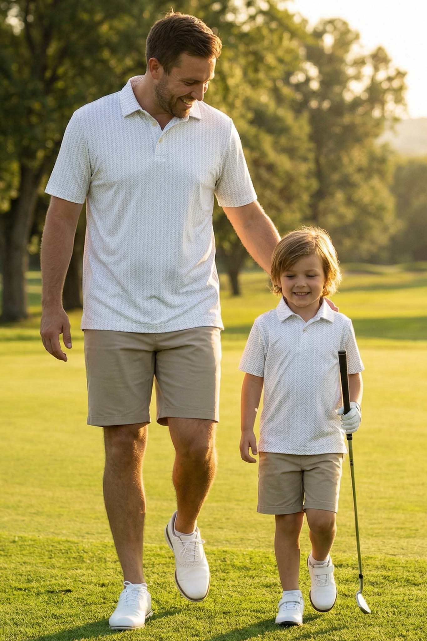 Daddy & Me Matching Short Sleeve Polos | Tee'd Up