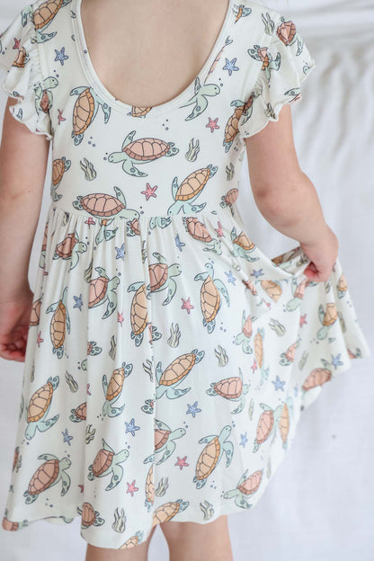 Girls' Ruffle Twirl Dress | Turtley Rad