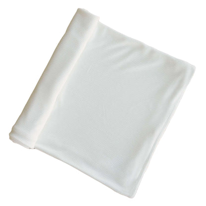 Cloud White Bamboo Waffle Oversized Swaddle Blanket